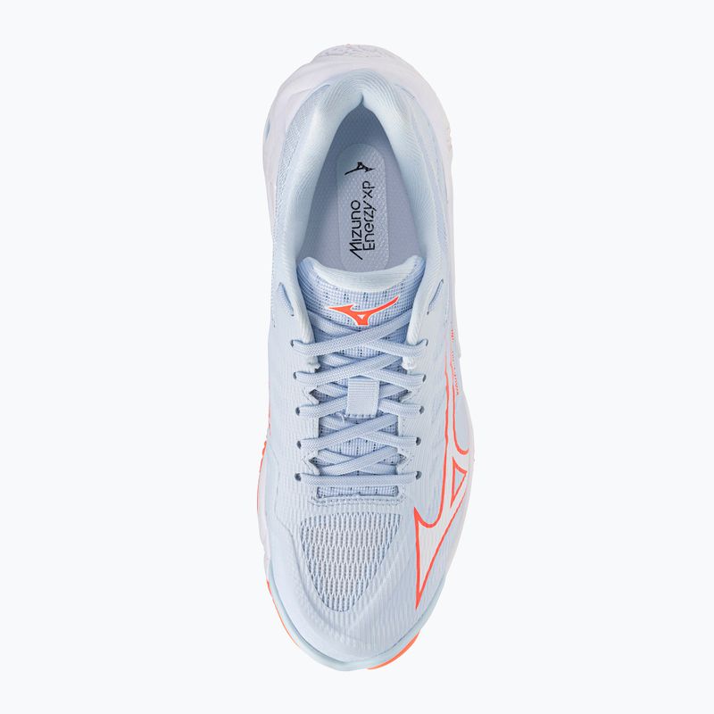 Damen-Volleyballschuhe Mizuno Wave Lightning Elite blue finch/white/lava orange 5
