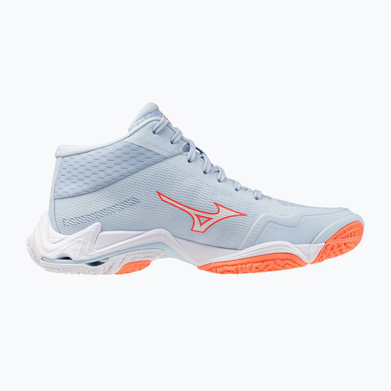 Damen-Volleyballschuhe Mizuno Wave Lightning Elite Mid blue finch/whitelava orange 2
