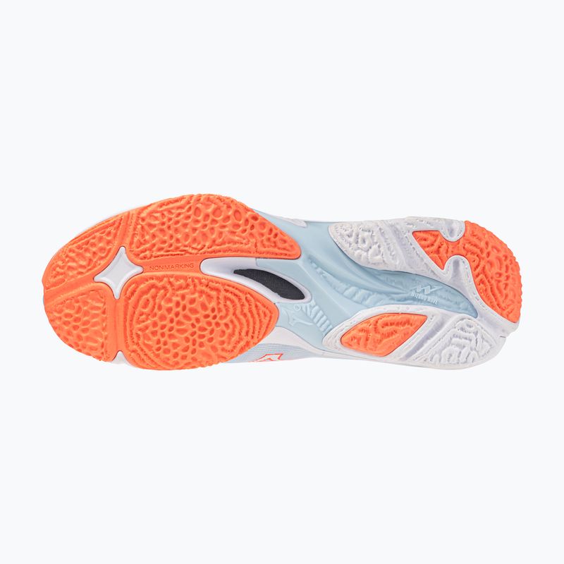 Damen-Volleyballschuhe Mizuno Wave Lightning Elite Mid blue finch/whitelava orange 4