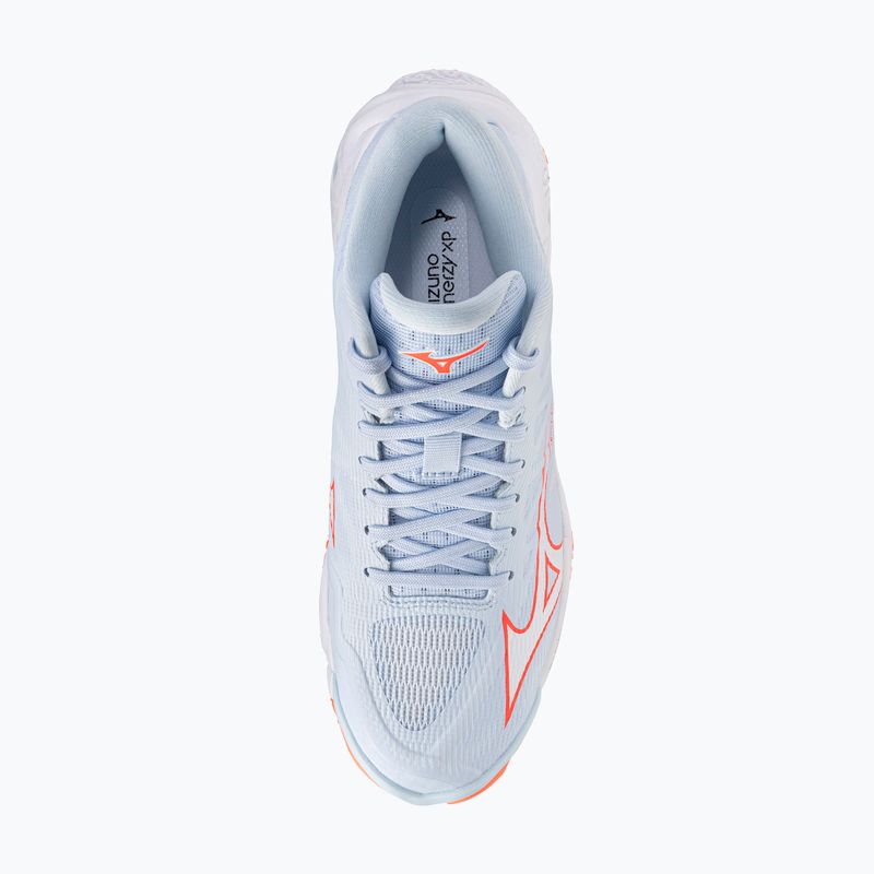 Damen-Volleyballschuhe Mizuno Wave Lightning Elite Mid blue finch/whitelava orange 5