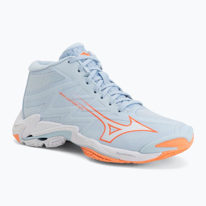 Damen-Volleyballschuhe Mizuno Wave Lightning Elite Mid blue finch/whitelava orange