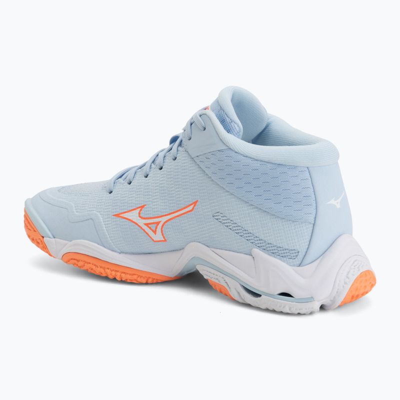 Damen-Volleyballschuhe Mizuno Wave Lightning Elite Mid blue finch/whitelava orange 3