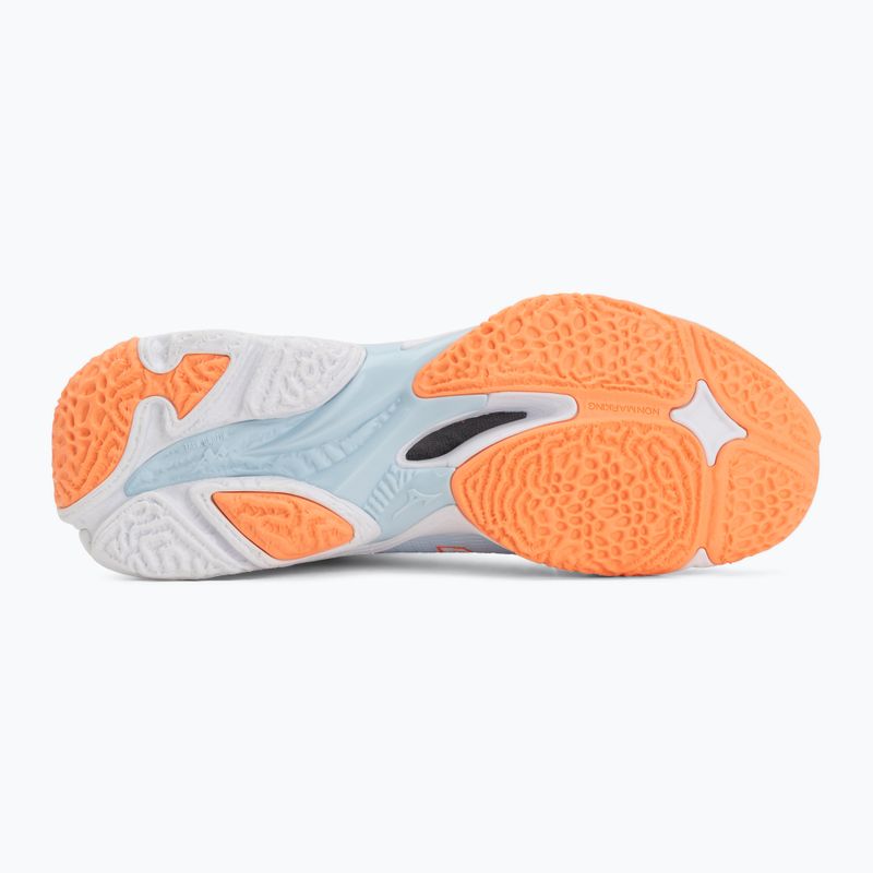 Damen-Volleyballschuhe Mizuno Wave Lightning Elite Mid blue finch/whitelava orange 4