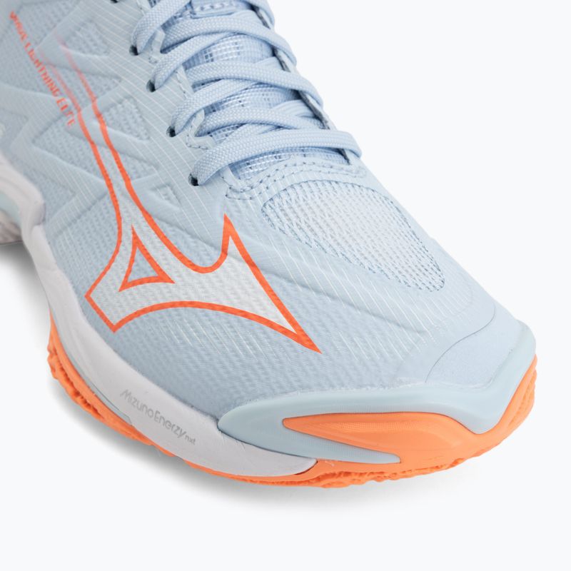 Damen-Volleyballschuhe Mizuno Wave Lightning Elite Mid blue finch/whitelava orange 7