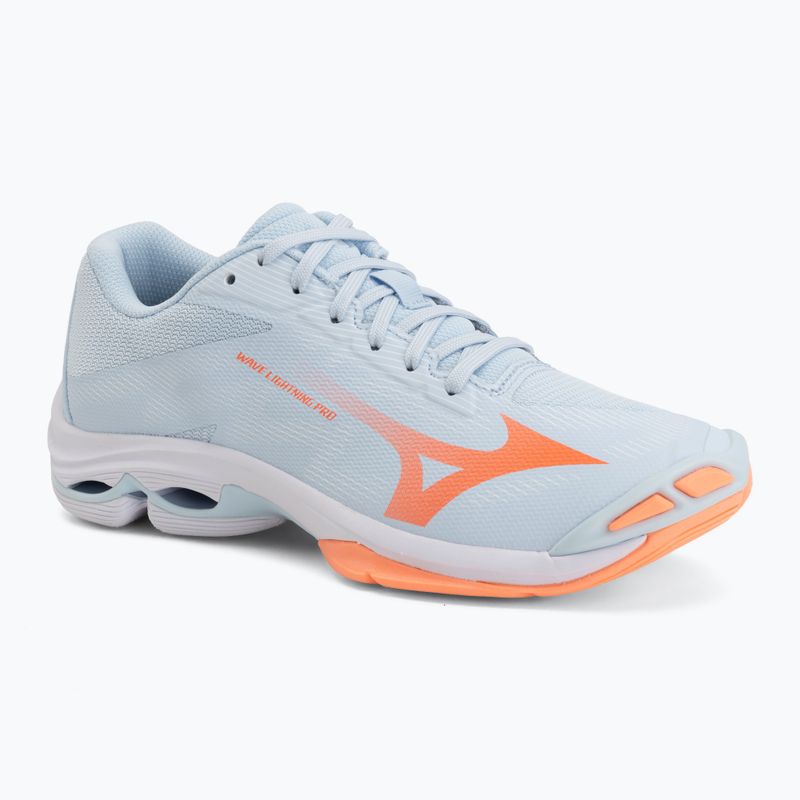 Damen-Volleyballschuhe Mizuno Wave Lightning Pro blue finch/lava orange/flamingo coral
