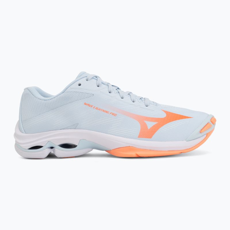 Damen-Volleyballschuhe Mizuno Wave Lightning Pro blue finch/lava orange/flamingo coral 2