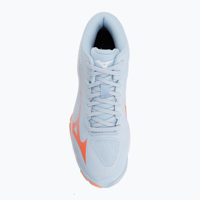 Damen-Volleyballschuhe Mizuno Wave Lightning Pro Mid blue finch/lava orange/flamingo coral 5