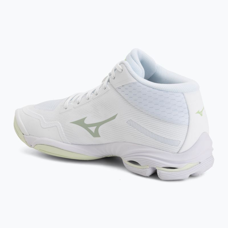 Damen-Volleyballschuhe Mizuno Wave Lightning Pro Mid white/aqua gray/ambrosia 3