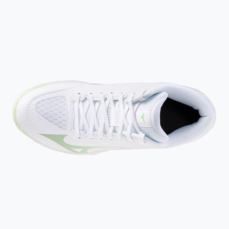 Damen-Volleyballschuhe Mizuno Lightning Select Mid white/aqua gray/ambrosia 5