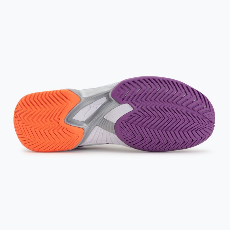 Damen Tennisschuhe Mizuno Wave Exceed Court AC white/dahlia/lava orange 4