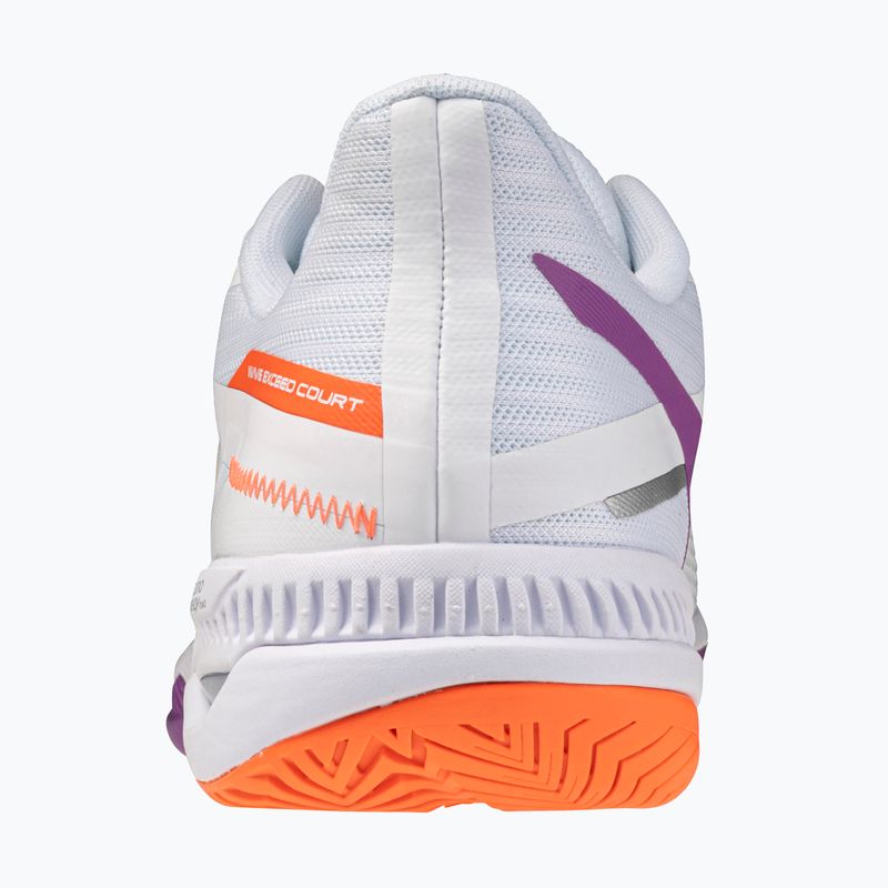 Damen Tennisschuhe Mizuno Wave Exceed Court AC white/dahlia/lava orange 3