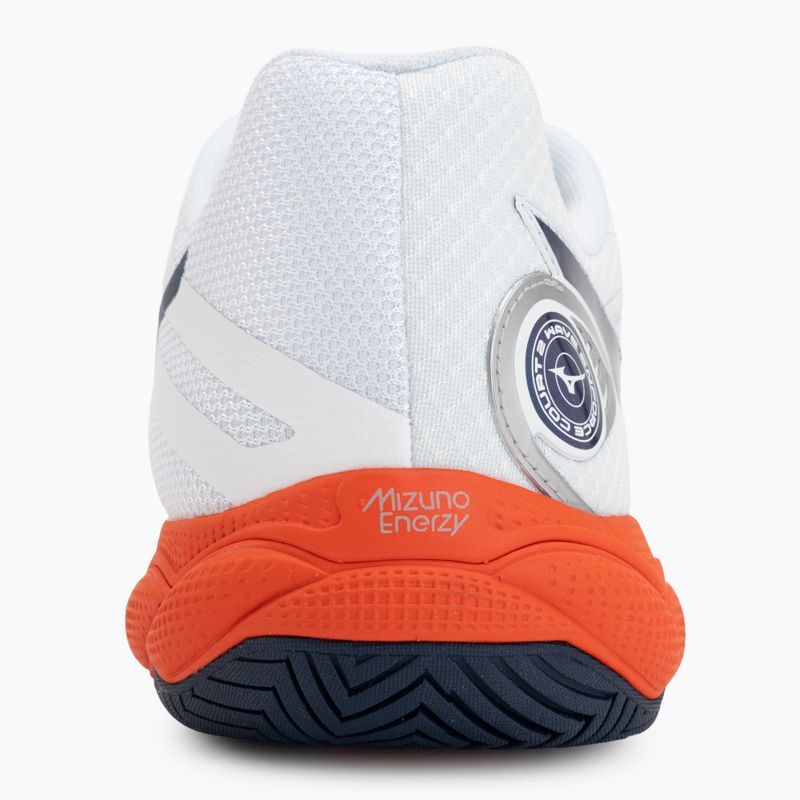 Herren-Tennisschuhe Mizuno Wave Enforce Court 2 AC white/insignia blue/orange 6
