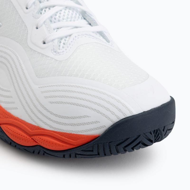 Herren-Tennisschuhe Mizuno Wave Enforce Court 2 AC white/insignia blue/orange 7