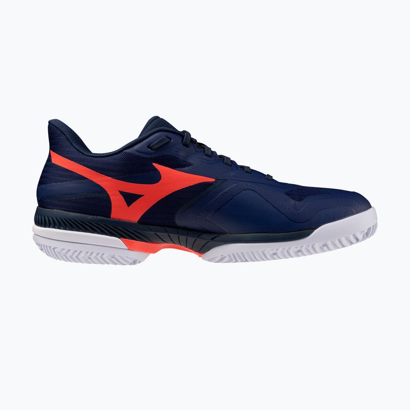 Herren-Tennisschuhe Mizuno Wave Exceed Court CC beacon blue/lava orange/white 2