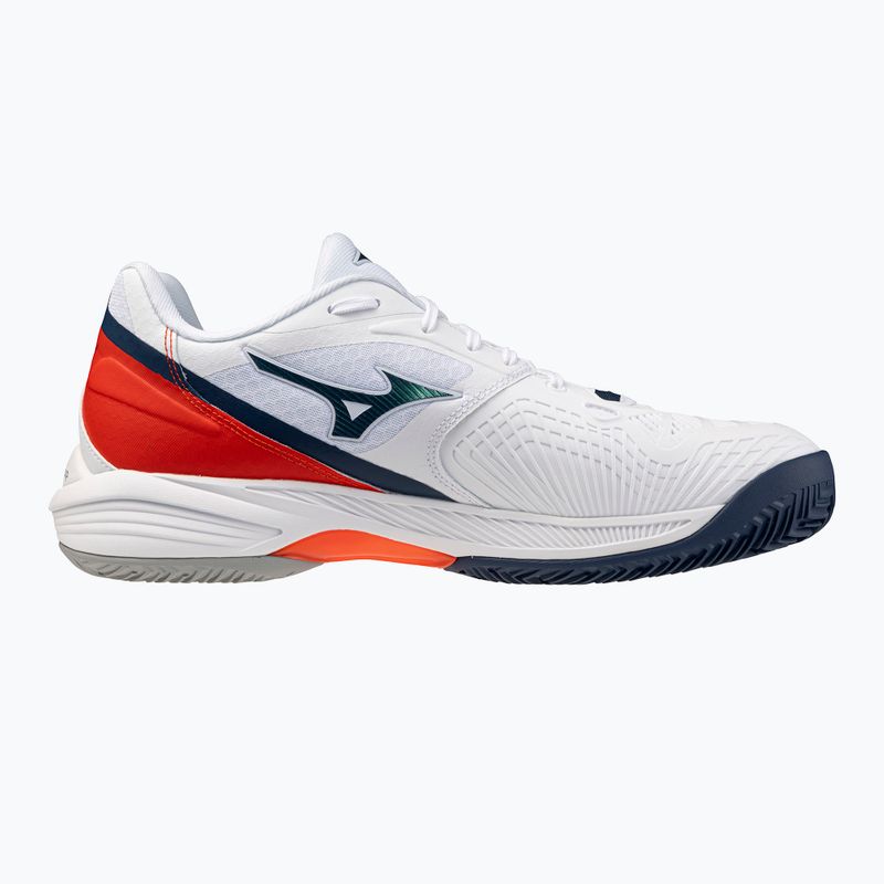 Herren-Tennisschuhe Mizuno Neo Ace CC white/insignia blue/orange 2