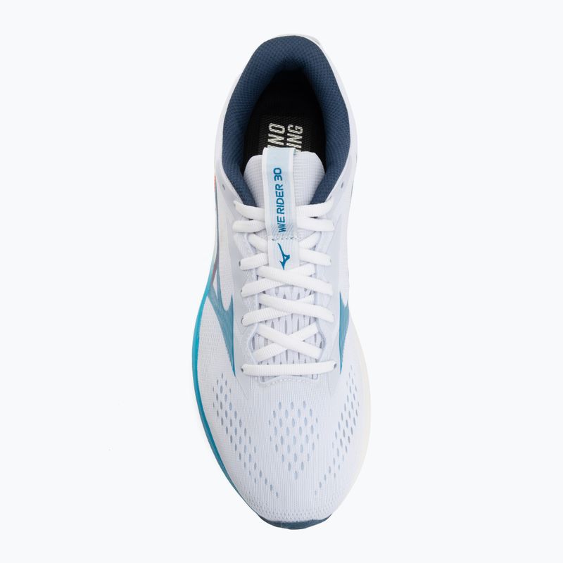 Herren-Laufschuhe Mizuno Wave Rider 30 white/blue jewel/orange 5