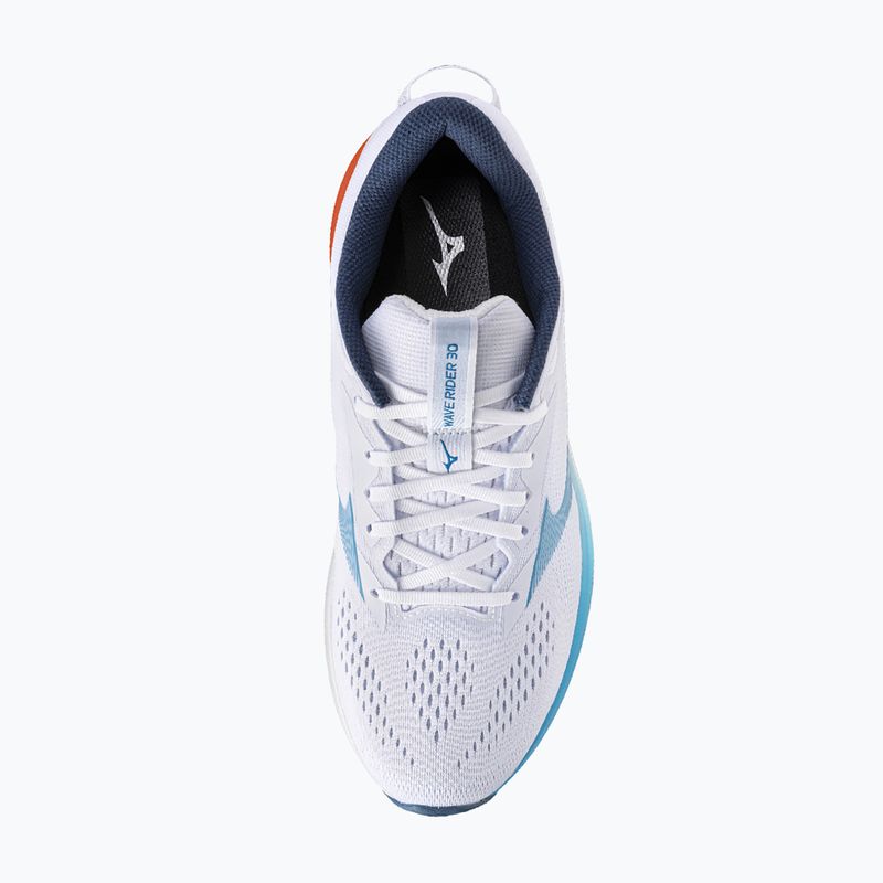 Herren-Laufschuhe Mizuno Wave Rider 30 white/blue jewel/orange 5