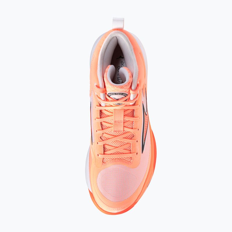 Volleyballschuhe Mizuno Neo Jump Mid flamingo coral/lava orange/white 5