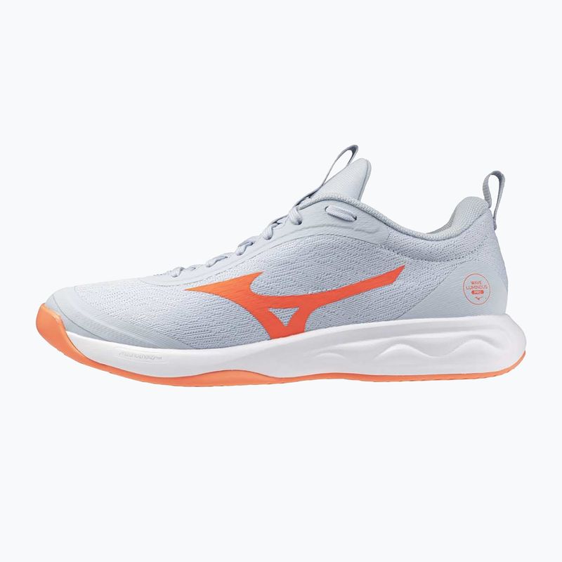 Damen-Volleyballschuhe Mizuno Wave Luminous Pro blue finch/lava orange/flamingo coral