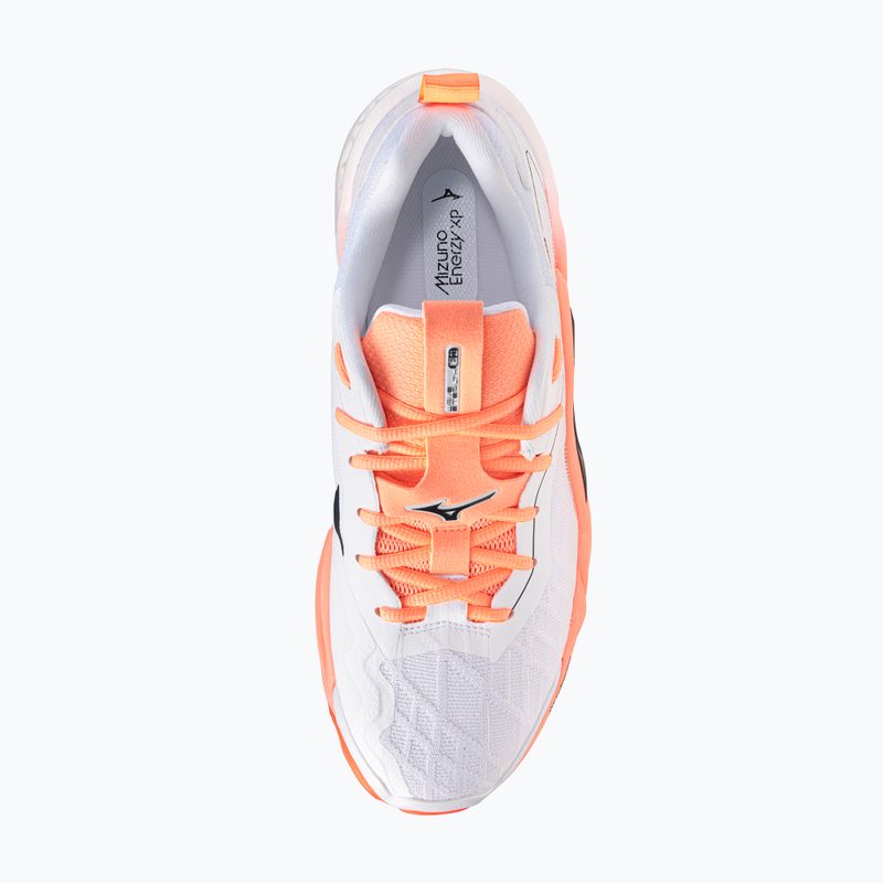 Handballschuhe Mizuno Wave Stealth Neo 2.1 white/black/flamingo coral 5