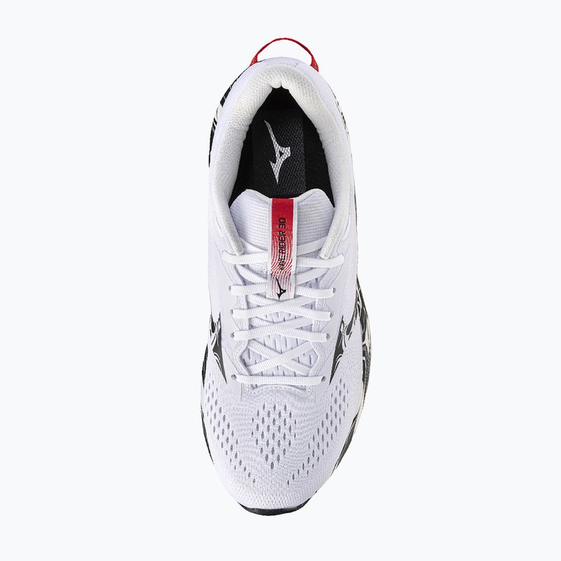 Herren-Laufschuhe Mizuno Wave Rider 30 Disclosure white/black/high risk red 5