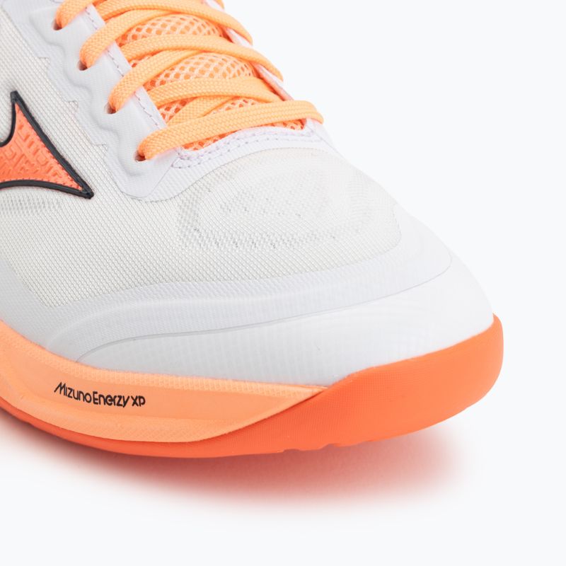 Handballschuhe Mizuno Wave Stealth Elite white/lava orange 7
