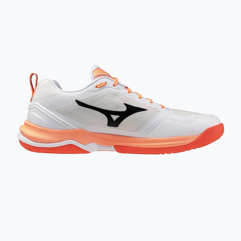 Handballschuhe Mizuno Wave Stealth Elite white/lava orange 2