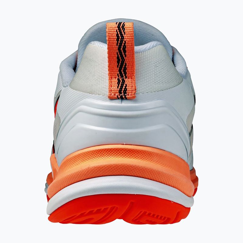 Handballschuhe Mizuno Wave Stealth Elite white/lava orange 3