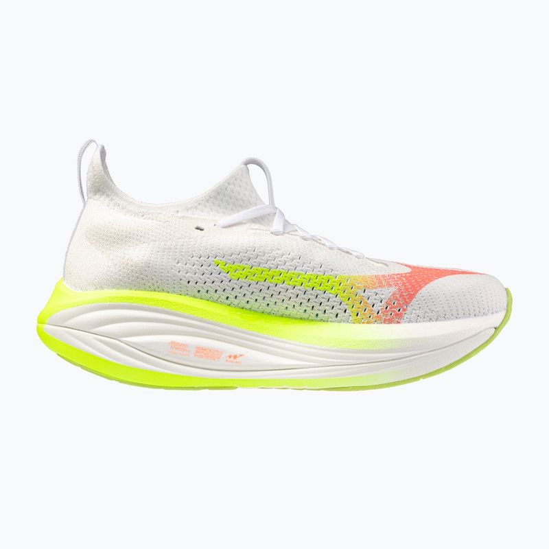 Laufschuhe für Damen Mizuno Neo Vista 3 white/flamingo coral/lime pulp 2