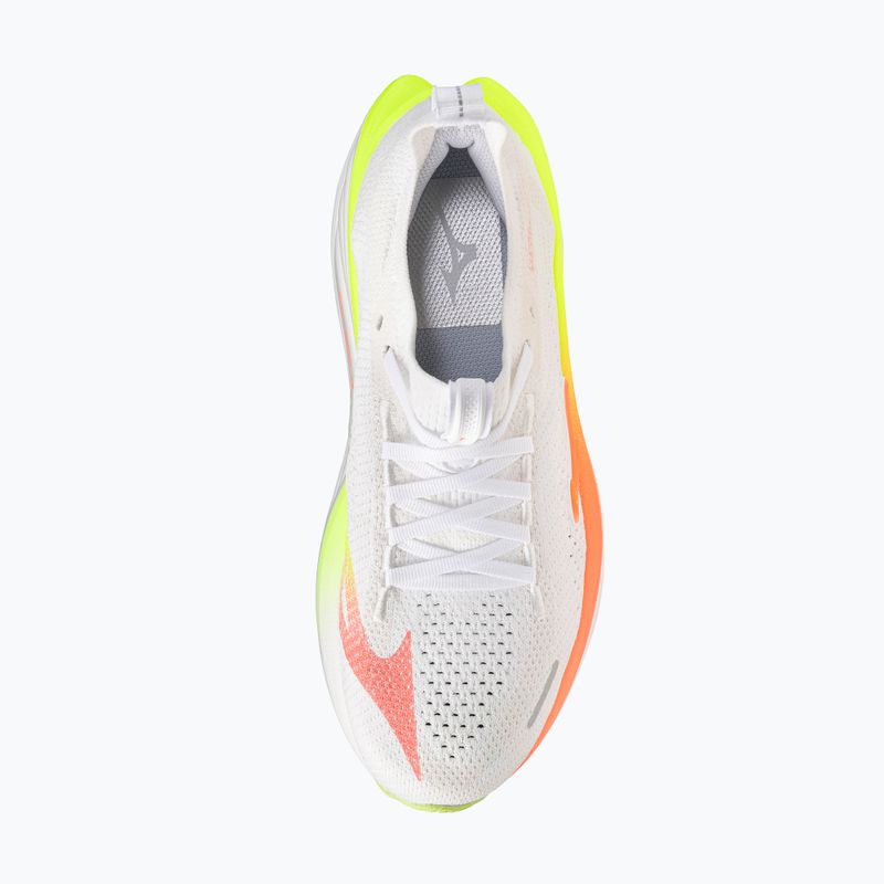 Laufschuhe für Damen Mizuno Neo Vista 3 white/flamingo coral/lime pulp 7