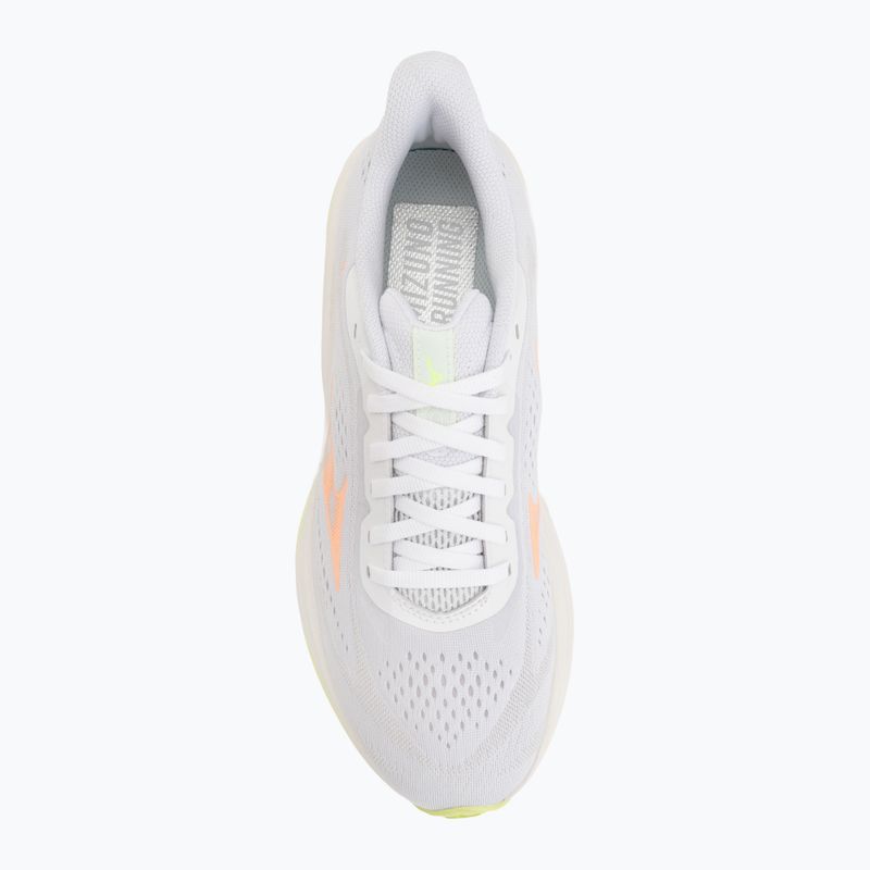 Laufschuhe für Damen Mizuno Neo Cosmo 2 white/flamingo coral/lime pulp 5