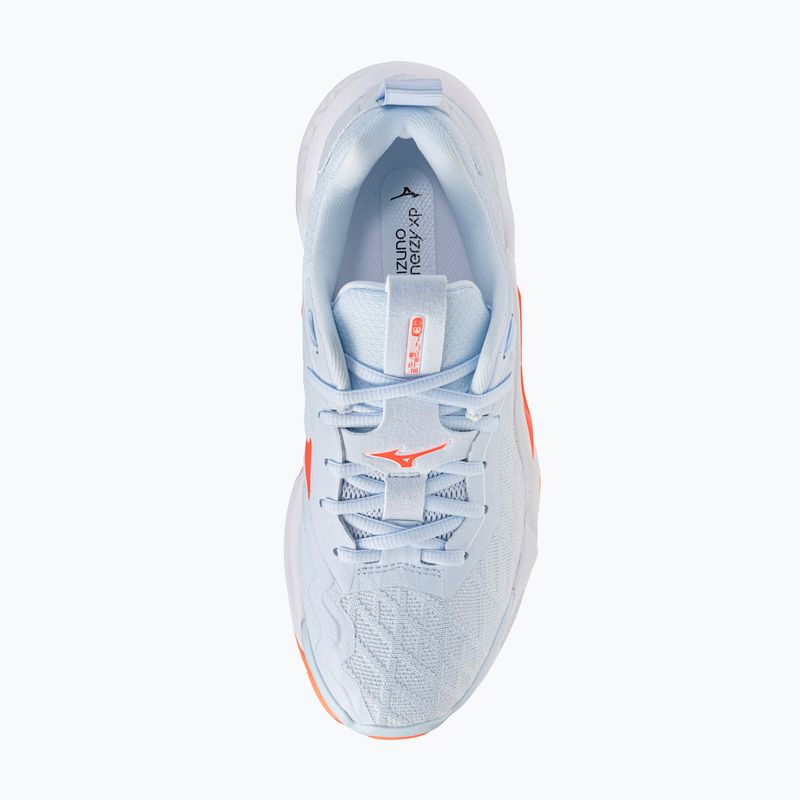 Handballschuhe Damen Mizuno Wave Stealth Neo 2.1 blue finch/lava orange/white 4
