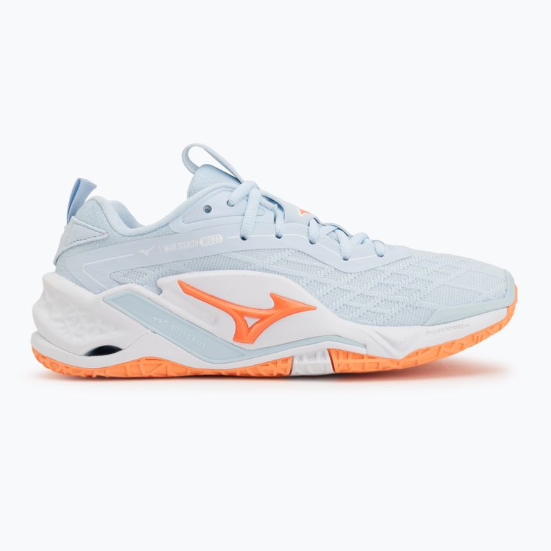 Handballschuhe Damen Mizuno Wave Stealth Neo 2.1 blue finch/lava orange/white 2