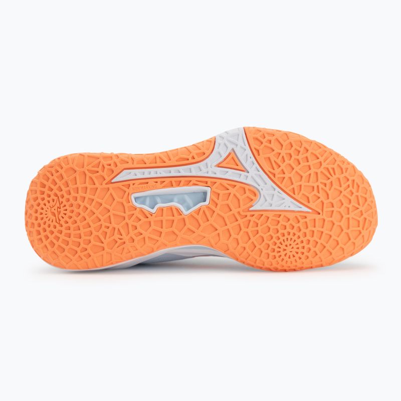 Handballschuhe Damen Mizuno Wave Stealth Neo 2.1 blue finch/lava orange/white 4