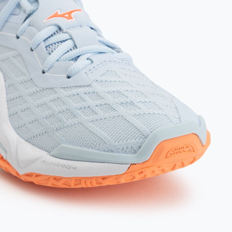 Handballschuhe Damen Mizuno Wave Stealth Neo 2.1 blue finch/lava orange/white 7