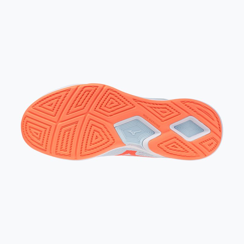 Handballschuhe Damen Mizuno Wave Stealth Pro blue finch/lava orange 10