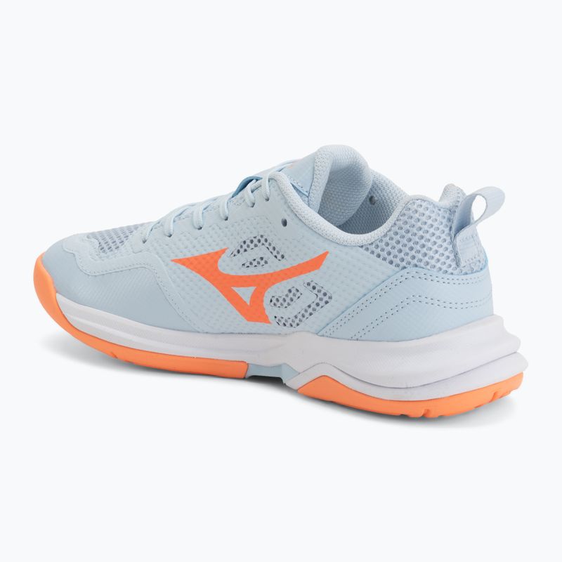 Handballschuhe Damen Mizuno Wave Stealth Pro blue finch/lava orange 3