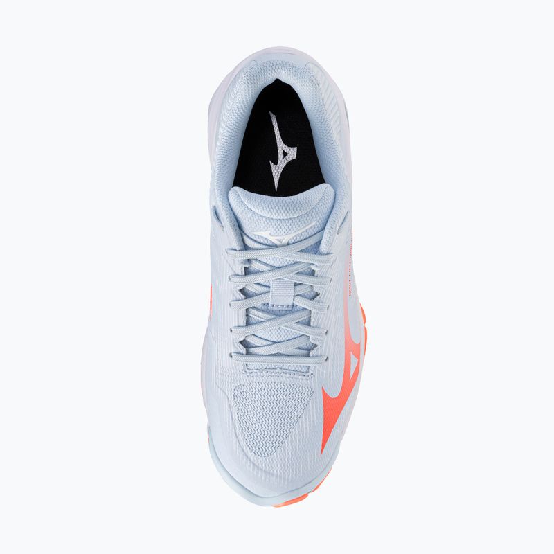 Damen-Volleyballschuhe Mizuno Wave Lightning Pro blue finch/lava orange/flamingo coral 5