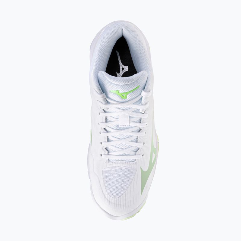 Damen-Volleyballschuhe Mizuno Wave Lightning Pro Mid white/aqua gray/ambrosia 5