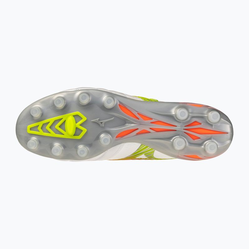 Fußballschuhe Mizuno Morelia Neo V β Japan FG white/lava orange/evening primrose 2