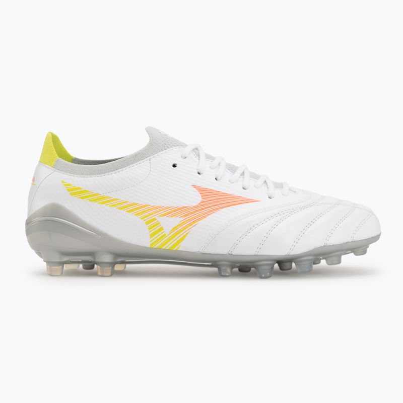 Fußballschuhe Mizuno Morelia Neo V β Pro AG white/lava orange/evening primrose 2
