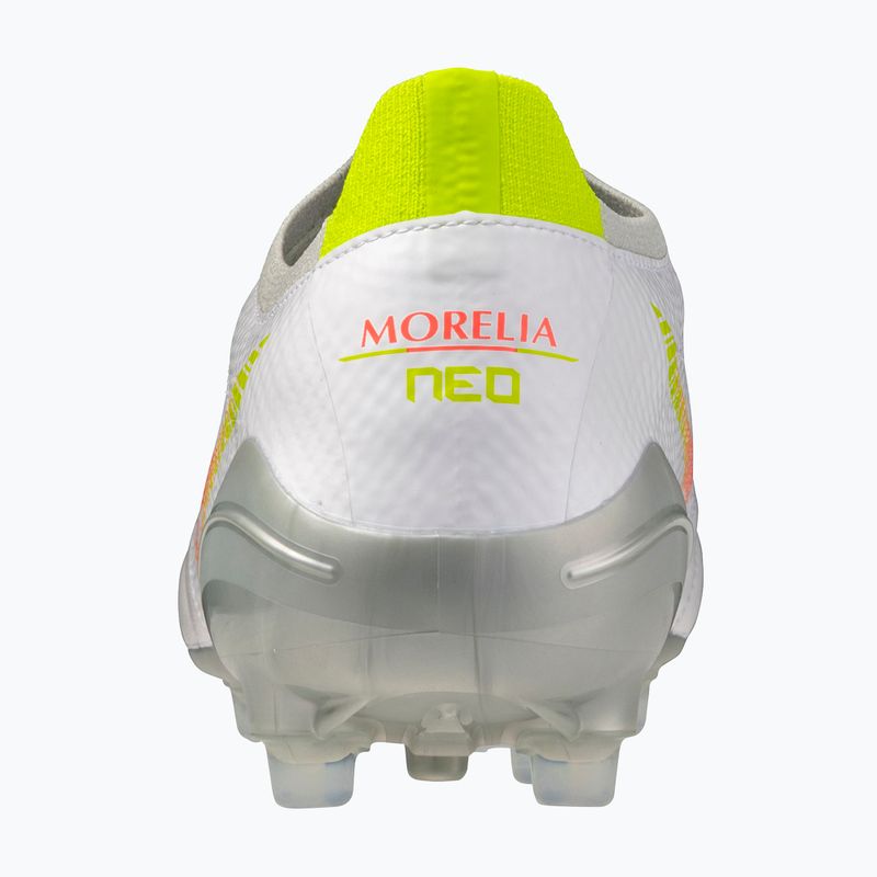 Fußballschuhe Mizuno Morelia Neo V β Pro AG white/lava orange/evening primrose 3