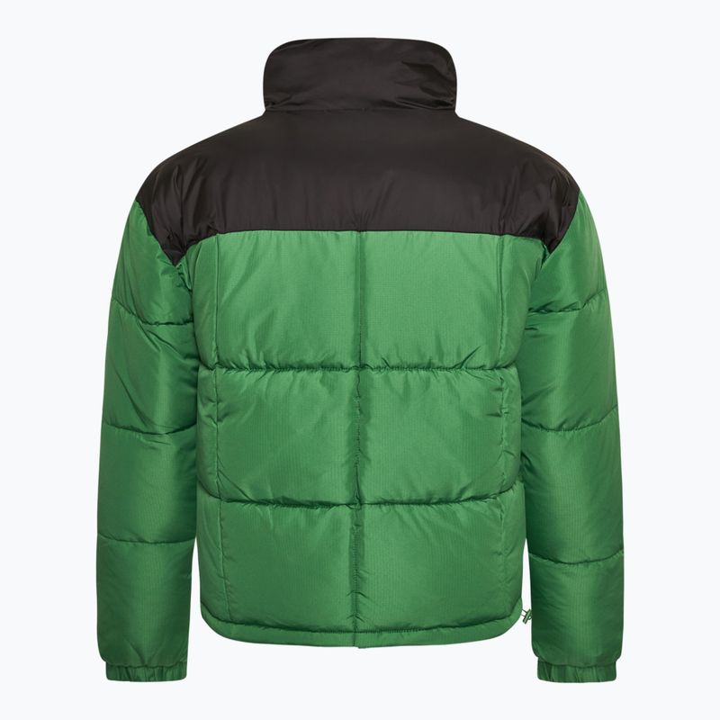 Herren Ellesse Argent Gefütterte isolierte Jacke schwarz / grün 2