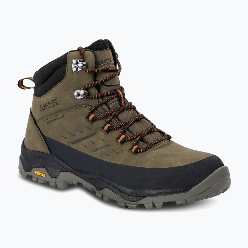 Herren Trekkingschuhe REGATTA Blake olive night/pumpkin spice