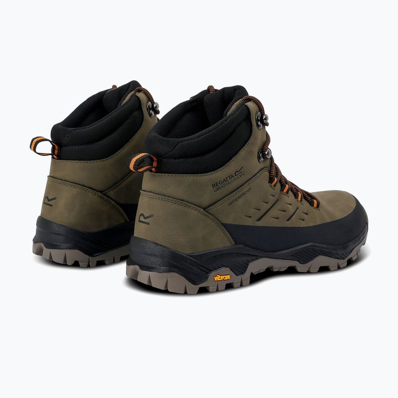 Herren Trekkingschuhe REGATTA Blake olive night/pumpkin spice 4