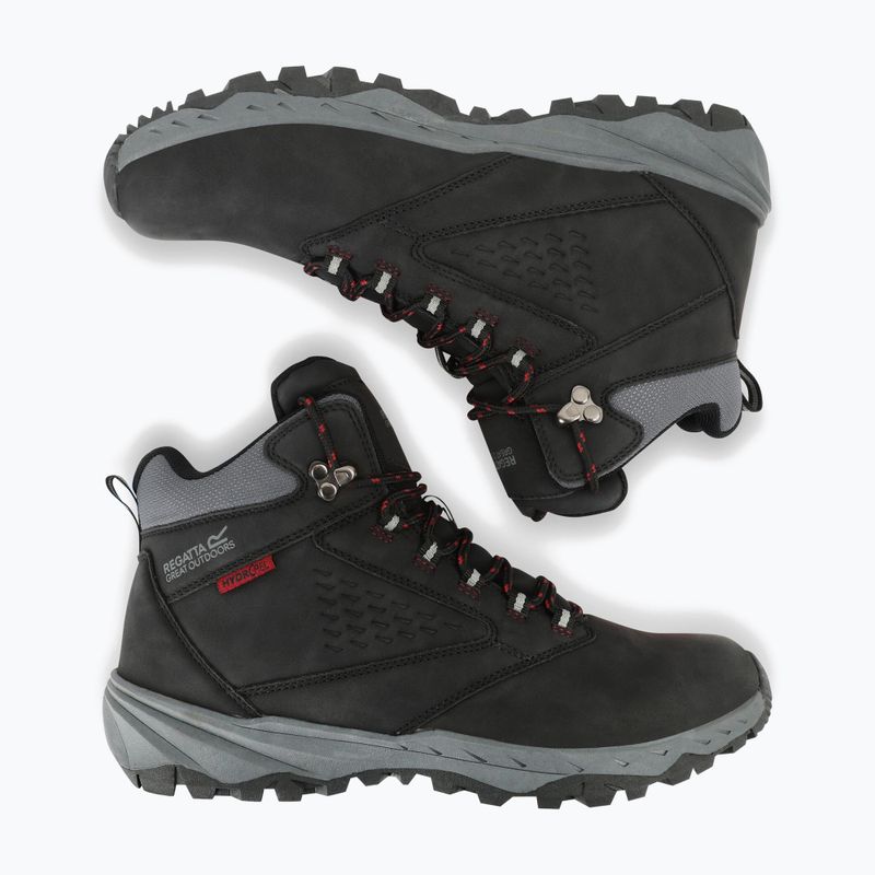 Herren Wanderschuhe REGATTA Amble black/rio red 12