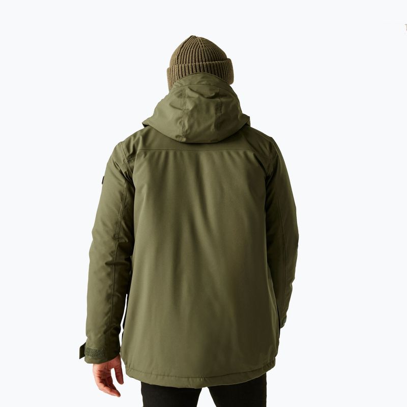 Herren-Regenjacke Regatta Balaton olive night/black 3