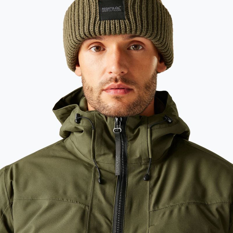Herren-Regenjacke Regatta Balaton olive night/black 5
