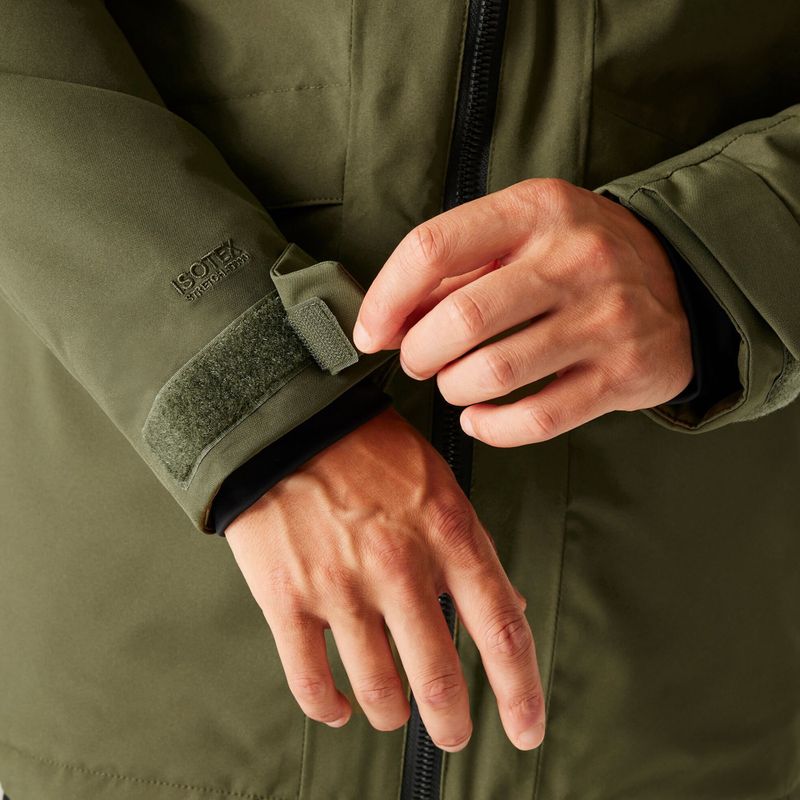 Herren-Regenjacke Regatta Balaton olive night/black 8