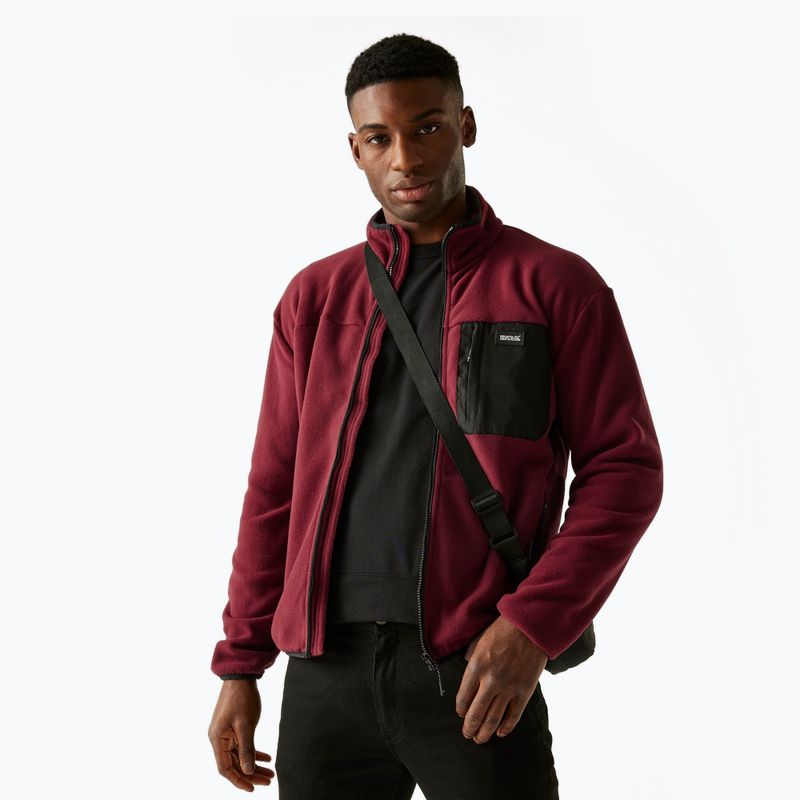 Herren-Fleecejacke REGATTA Frankie Full Zip dark maroon 4